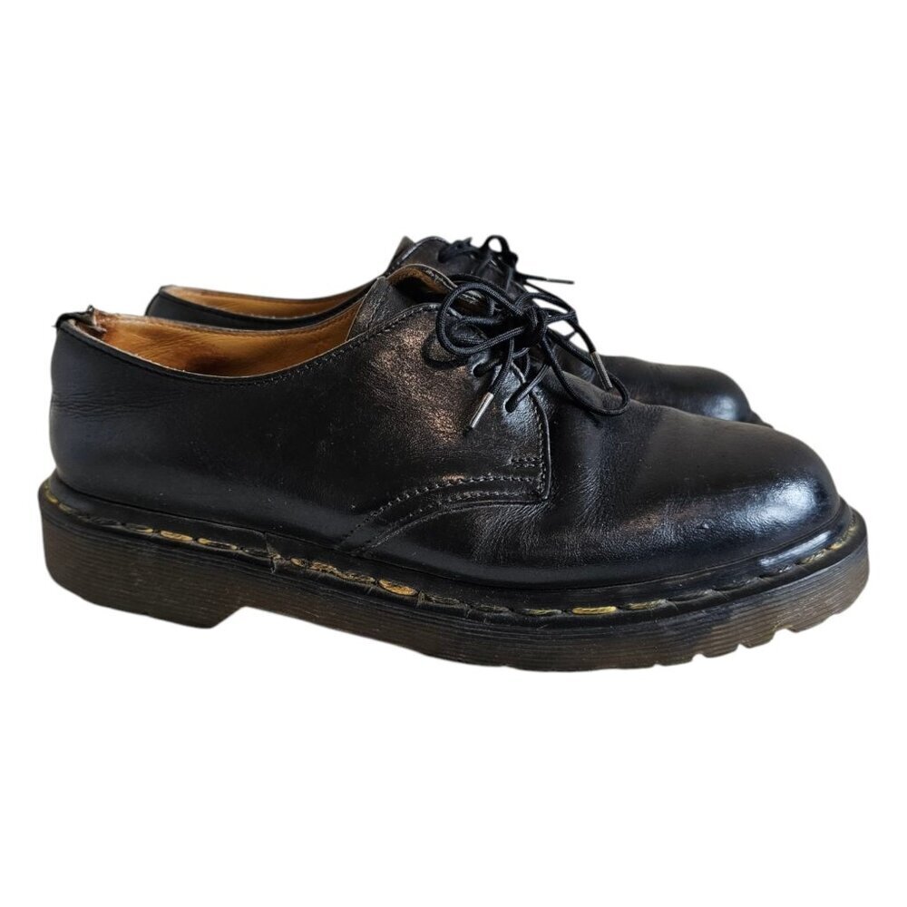Vintage Dr Martens 1461/59 Oxford Derby Leather 3 Eye Made In England Shoes 5